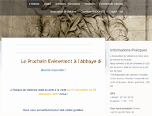 Tablet Screenshot of abbaye-valloires.com